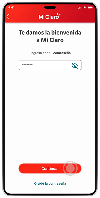 Paso 4 - Inicia sesión Superapp Mi Claro Servicios Postpago 