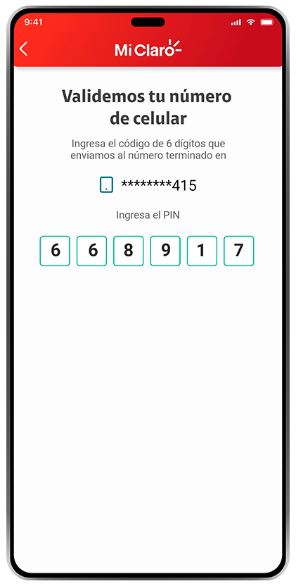 Paso 6 - Inicia sesión Superapp Mi Claro Servicios Postpago 