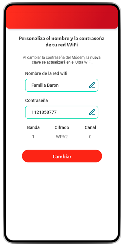 Paso 4 - Conoce cómo administrar tu red Wi-Fi, desde app Mi Claro 